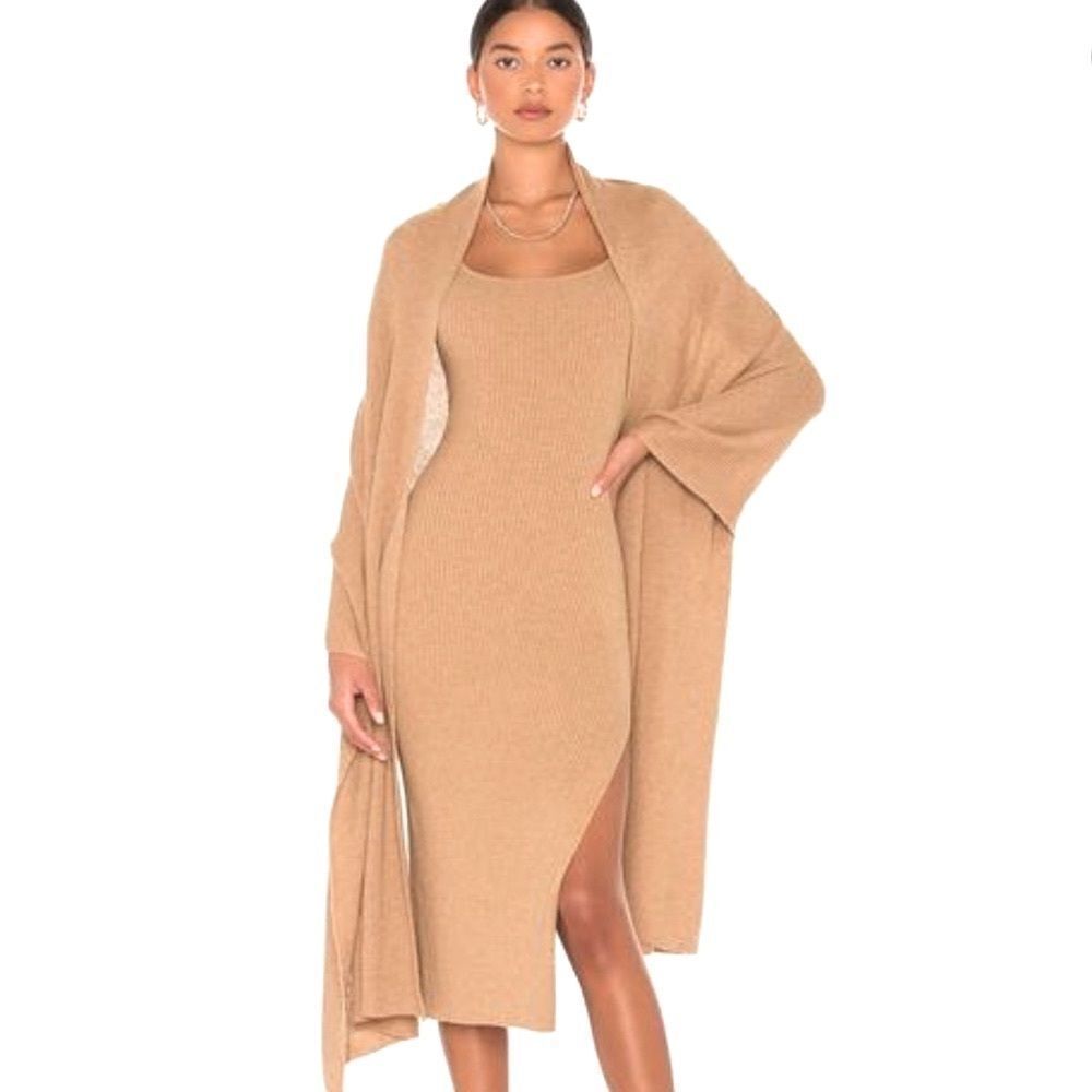 Camel cashmere shawl
